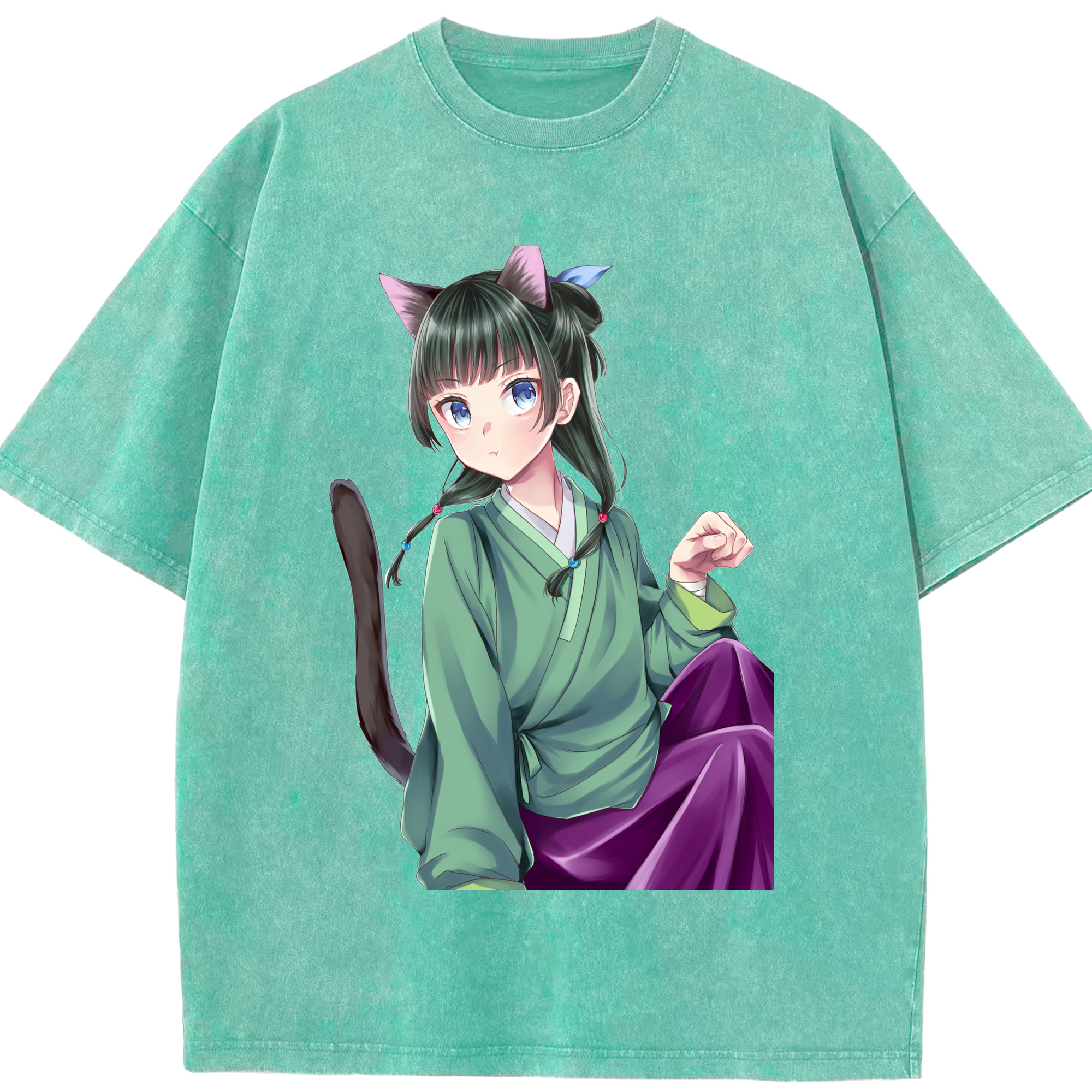 （画像用） 薬屋のひとりごと The Apothecary Diaries 綿100% ヴィンテージ風 半袖Tシャツ（フロントプリント）